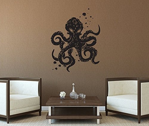 Yingkai Octopus Mania Living Room Vinyl Carving Wall Decal Sticker For Home Decoration #TOP9