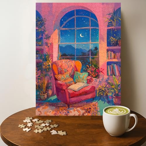 Late Night Book Club Casse-tête 500 pcs bois - 20 x 15 po