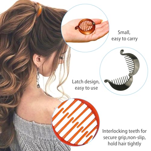 Set de 6 Pinzas de Pelo Vintage con Forma de Pescado y Banana miniatura 6