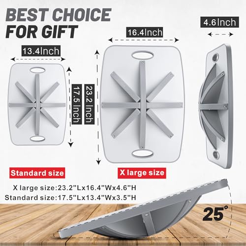 Image of Professional Wooden 360 Rotating Balance Board, Anti-Slip wobble board, 500 lbs Capacity. Perfect for under-desk standing, physical therapy, rehab, core & stability training, and fun for all ages.