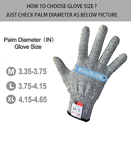 Ohsuni Cut Resistant Gloves, 2 Pairs Of Food Grade Cut Resistant Gloves, Cutting Gloves For Kitchen, Oyster Shucking, Fish Fillet Processing, Carving Wood And Gardening(X-Large) #TOP6