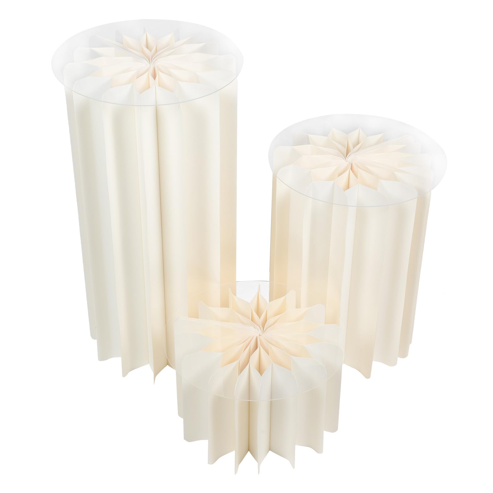 Pilier pliable blanc résistant à la décoloration pour support de présentation