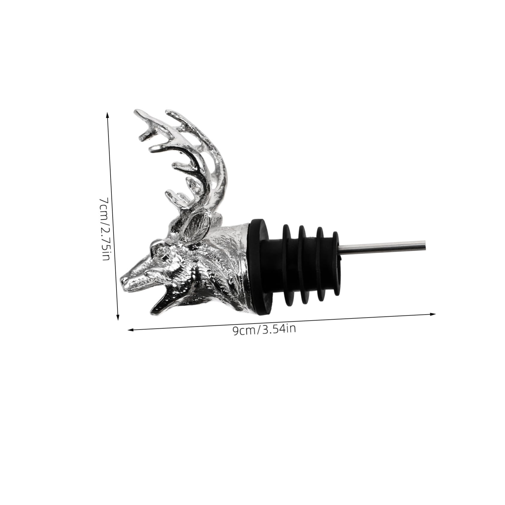 GRIRIW Animal Head Wine Pourer Bottle Spout for Wine Liquor and Sauce Easy to Use Aerator for Home and Bar Fits Bottles Durable and Practical Design
