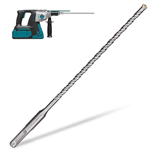 Miniatura 12 de Juego de 17 piezas de brocas de martillo giratorio y cinceles - SDS-Plus brocas con punta de carburo y cinceles con estuche de almacenamiento -