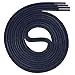 Swissly 1 par de cordones encerados de primera calidad, cordones redondos para negocios, zapatos de vestir y cuero, diámetro de 2 a 4 mm, resistentes, color azul marino, longitud de 160 cm