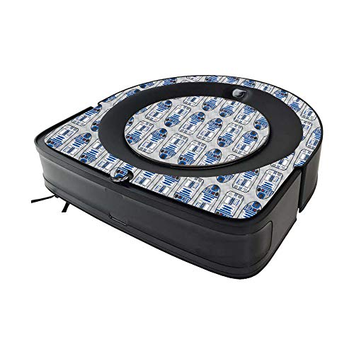 Image of MightySkins Carbon Fiber Skin Compatible with iRobot Roomba s9 Vacuum Minimal Coverage - Galaxy Bots | Textured Carbon Fiber Finish | Easy to Apply and Change Styles | Made in The USA
