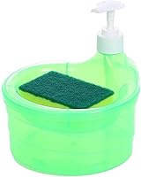 Vista 1 de Dispensador de jabón para lavavajillas, dispensador de jabón para lavar platos 2 en 1, dispensador de jabón de cocina con esponja, dispensador