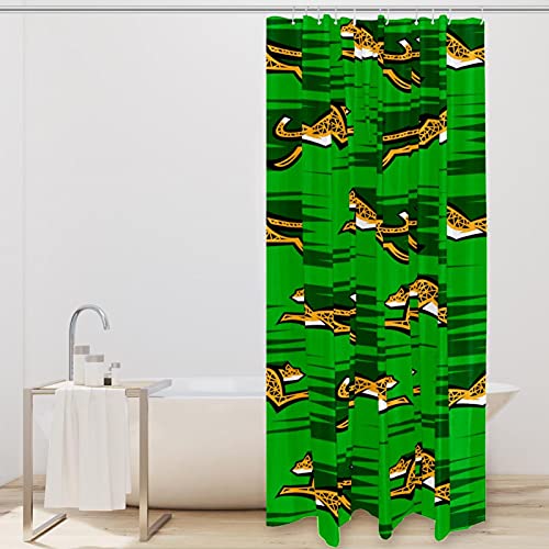 Rideaux de douche à fond vert Onrushing sans odeur 182,9x182,9 cm - 3