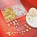 Fscwlmon 260 Pcs Hair Jewelry for Braids,Hair Beads Accessories for Dreadlock,Metal Hair Clips Cuffs Rings,Loc Rave Hair Charm Decorations Adjustable Kits for Men Women Golden and Silvery
