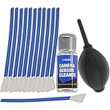 Lieferumfang: 12x Cleaner Swab Stäbchen 16mm, 1x Flüssigreiniger 15ml, 1x Profi Blasebalg