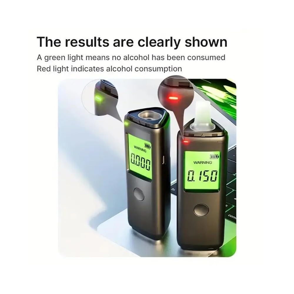 Alkoholtester, Alkoholtester, Dual-Modus, mit Blasrohr for den Selbsttest vor der Fahrt