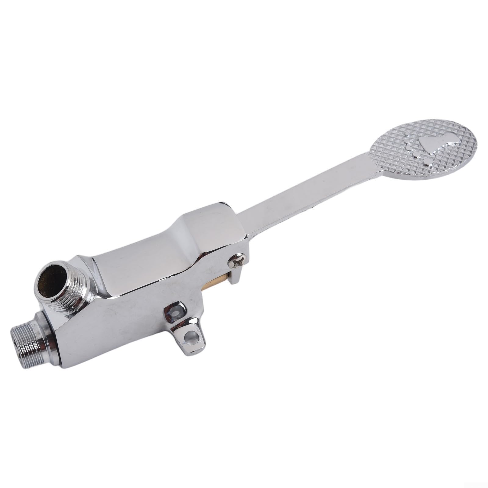 Zilimontt Robinet de contrôle de pédale de sol, valve à pédale en laiton unique, vanne à pédale à filetage G1/2 pour hôpital, laboratoire, robinet à pédale d'usine