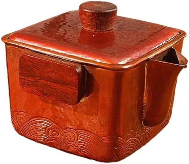 Brew Pot Uncoated Copper Boiled Water Teapot Red Kung Fu Tea Set