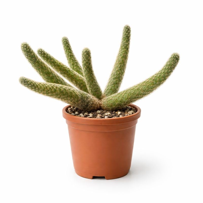 Premium Home Decor Cactus Plant | Live Rat Tail Cactus Indoor Plant in Pot for Living Room, Bedroom, Office Table & Balcony | Easy Care Decorative Indoor Plant for Modern Home Styling-image-11