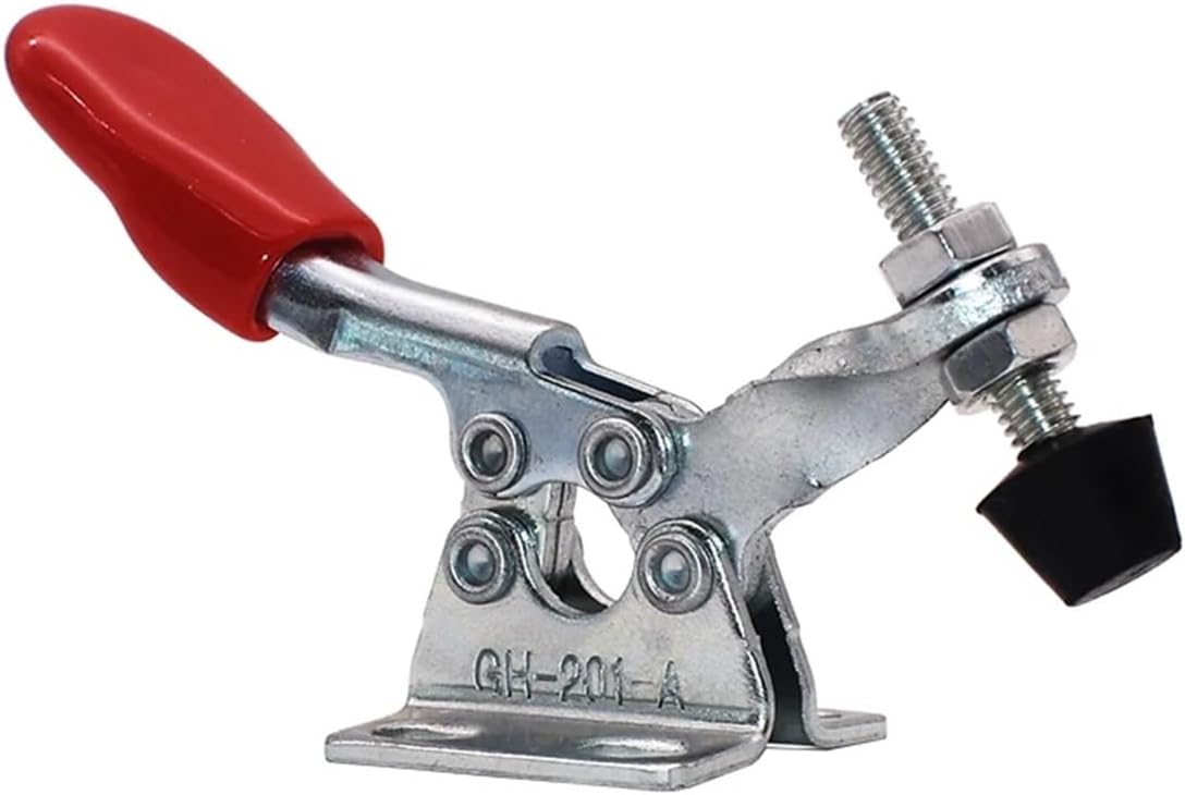 Toggle Clamps GH-201 / GH-201-A Levelling Fixed Clamp M4 Screw Fast Locking Lever Universal Quick Clip Vertical Fixture Horizontal 200pcs(GH-201-A)