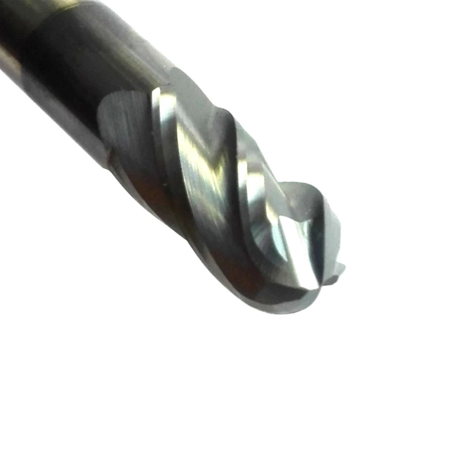 Fraises à bout sphérique en carbure massif HRC45, tige de 6mm 8mm 10mm 12mm, 4 cannelures, outils de fraisage en spirale, mèches de routeur CNC(Radius 5MM)