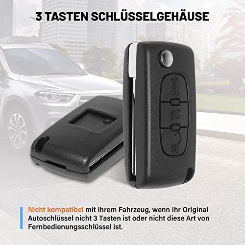 RED WOLF 3 Tasti Chiave Telecomando con Batteria