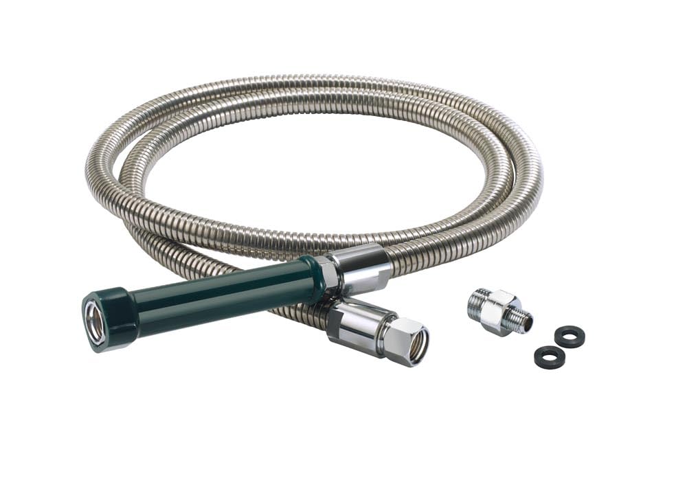 Royal Series Pre-Rinse Hose by Krowne – 18"L x 12"W x 4"H, Alloy Steel, Silver, Model 21-135L