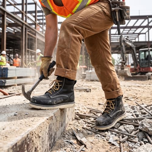 Image of Men's 6 inch Slip Resiatant Soft Toe Water Resistant Work Boots