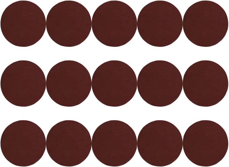 Utoolmart PSA Sanding Discs, 5-inch Self Stick Adhesive Back Sandpaper, 1500 Grits No-Hole Aluminum Oxide Sanding Paper, for Random Orbital Sander, Wood, Metal Polishing, 15 Pcs