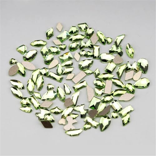 Lot de 100 strass en verre à dos plat pour customiser vos vêtements - 4