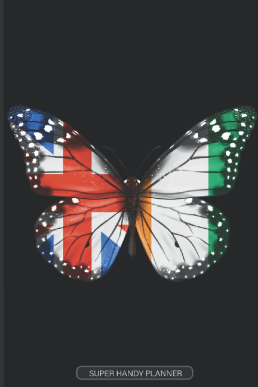 Planner: British Ivorian Flag Combined Butterfly Flags Of Great Britain Ivory Coast