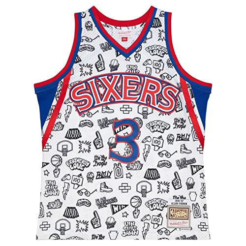 Mitchell & Ness M&N Doodle Swingman Mesh Jersey Philadelphia 76ers - XL