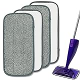 Remplacement de 4 packs pratique: chaque ensemble comprend 4 coussinets de vadrouille de remplacement afin que vous puissiez toujours avoir un coussin propre à la main..Idéal pour les ménages animés, cette commodité vous permet de faire tourner les coussinets, en vous assurant toujours de préparer des nettoyages rapides sans interruption.