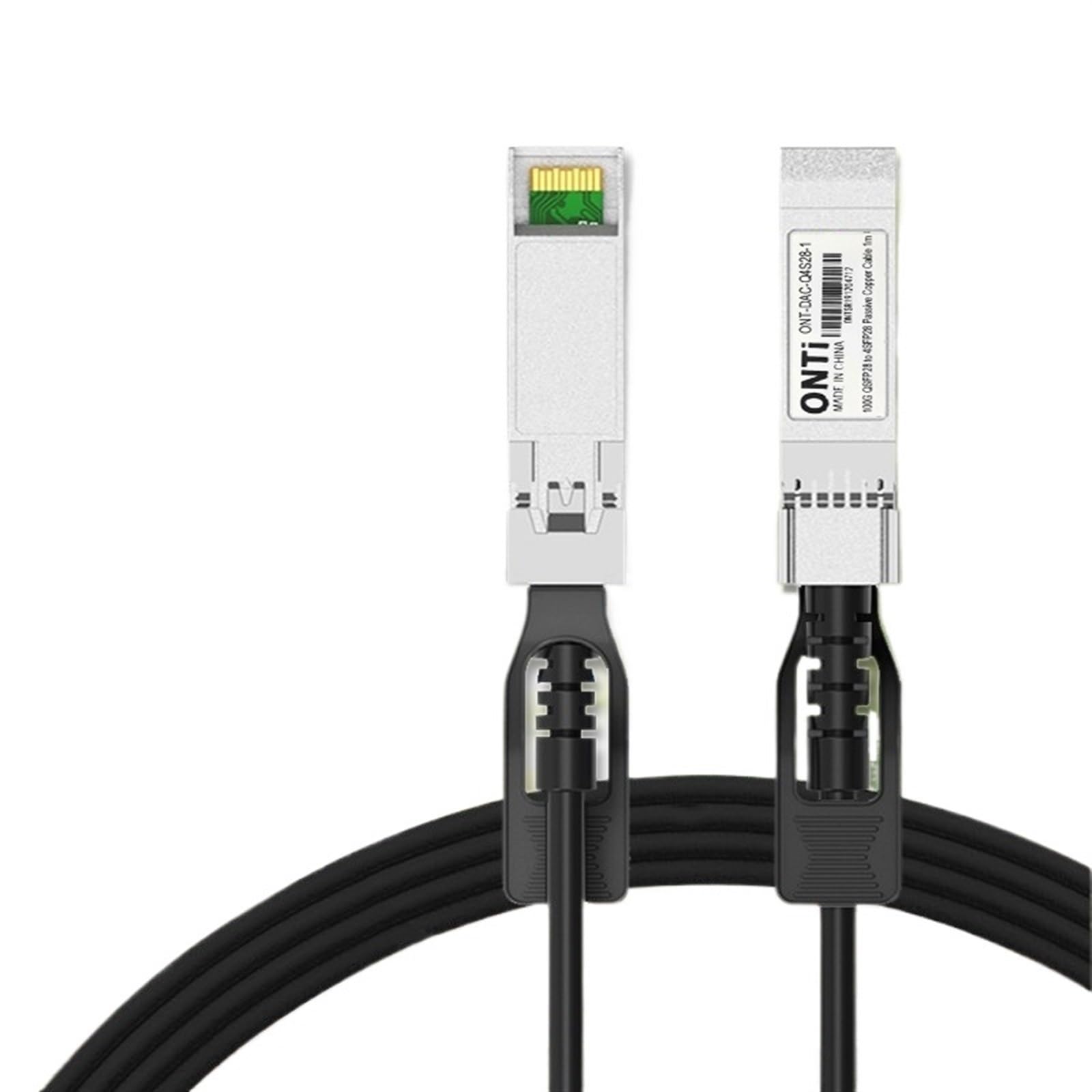200G QSFP56 - Cable DAC de 200 GBASE, cable Twinax de cobre pasivo de conexión directa con 0,5 m, 1 m, 2 m, 3 metros (0,5 m)