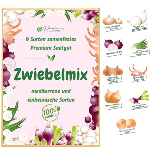 Zwiebel Samen Set Premium Saatgut | 9 x mediterrane und einheimische...