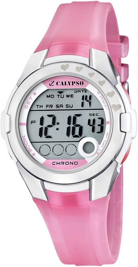 Calypso K5810/4 - Orologio Digitale Al Quarzo Da Ragazzo, Cinturino In Plastica, Impermeabile 10 ATM, Cronometro E Sveglia