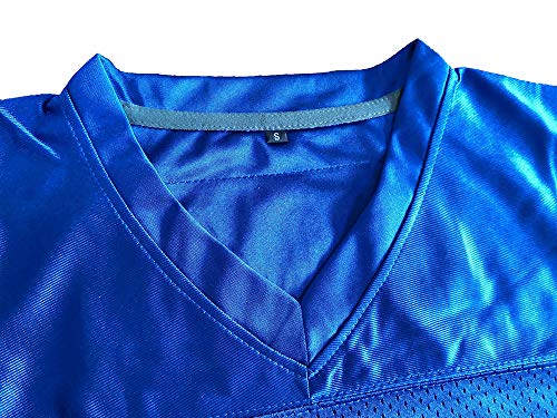 Blue Mountain State 7 Alex Moran Football Jersey Blue White, Blue, S - 4