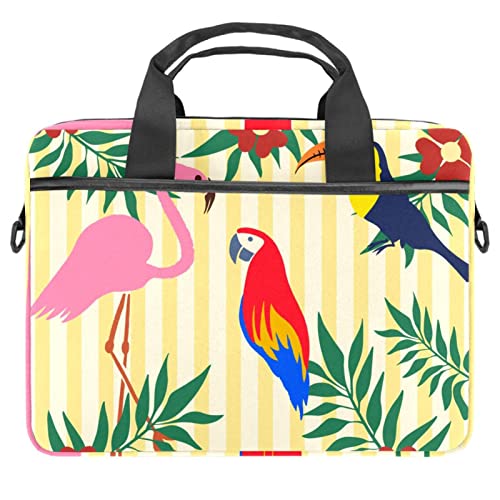 Sacoche bandoulière PC portable 13.3 motif tropical contre les chocs quotidiens
