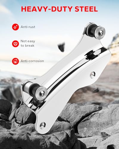 Amazicha Chrome 4 Point Docking Hardware Kit Compatible for Harley Touring Street Glide, Electra Glide, Road King, Road Glide 2014-2023 - Thumbnail 2