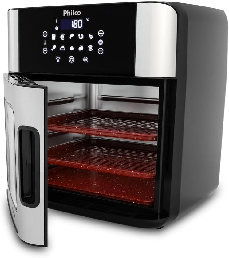 Philco Air Fryer 16L with door open