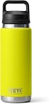 YETI Rambler 26 oz Bouteille, Isolée sous vide, en acier inoxydable avec bouchon en écharpe, noir