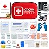 NUVEXIA® SUPER Botiquin De Primeros Auxilios PREMIUM 150 Piezas I kit De Supervivencia para Coche, Viaje, Hogar o Montaña I First Aid Kit I Ideal Para Emergencias y Senderismo.
