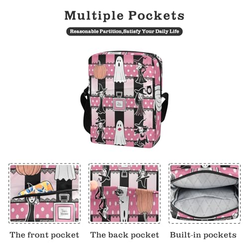 messenger bag for women cross body bag for woman Women's Cross Body Purse Adjustable Strap for Shopping Shopping- Halloween Perfume Beauty Witch2