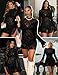 Avidlove Bodycon Dresses for Women Sheer Mesh Mini Dress Sexy Mock Neck Split Bodycon Bell Sleeves Beach Party Dress (Black Pattern, Small)