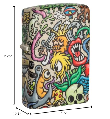 Zippo Crazy Collage 540 Color Pocket Lighter