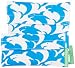 Lunchskins2 Multi-Pack Reusable Sandwich and Snack Bag, Blue/White Shark, Set of 2