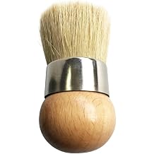 Ergonomic Wax Brush Boar Bristle Round Head for Arthritis