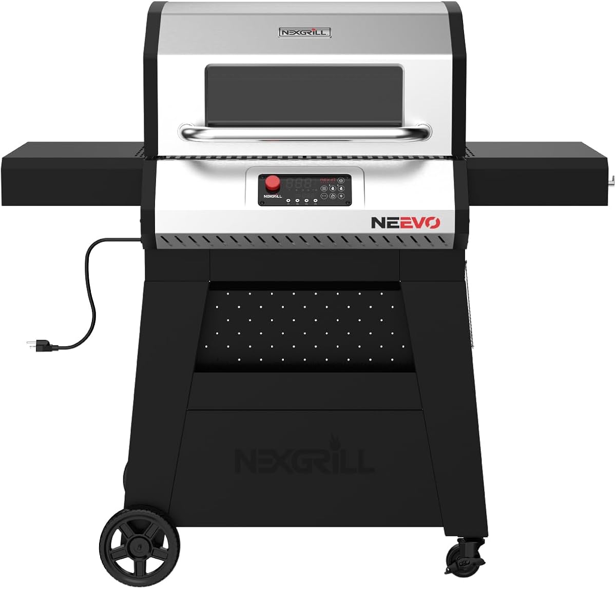 Parrilla de gas Neevo Smart de 2 quemadores, control electrónico con aplicación conectada | Ofrece 44000 BTU, termómetro incorporado, control digital inteligente, espacio de cocción de 714 pies cuadrados, calentamiento automático, rejilla de hierro fundido