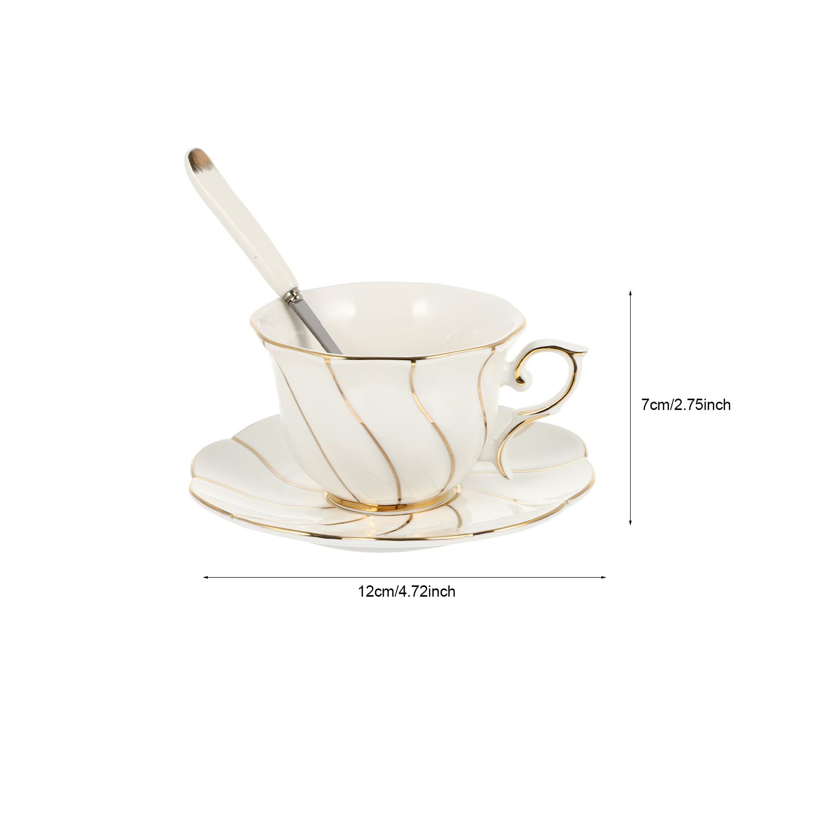Elegantes Kaffeetassen Satz aus Keramik mit Großem Fassungsvermögen Robust und Komfortabel für Café und Restaurant Geeignet
