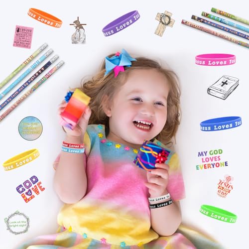 Set de 100 lápices con versos bíblicos y 300 accesorios miniatura 6