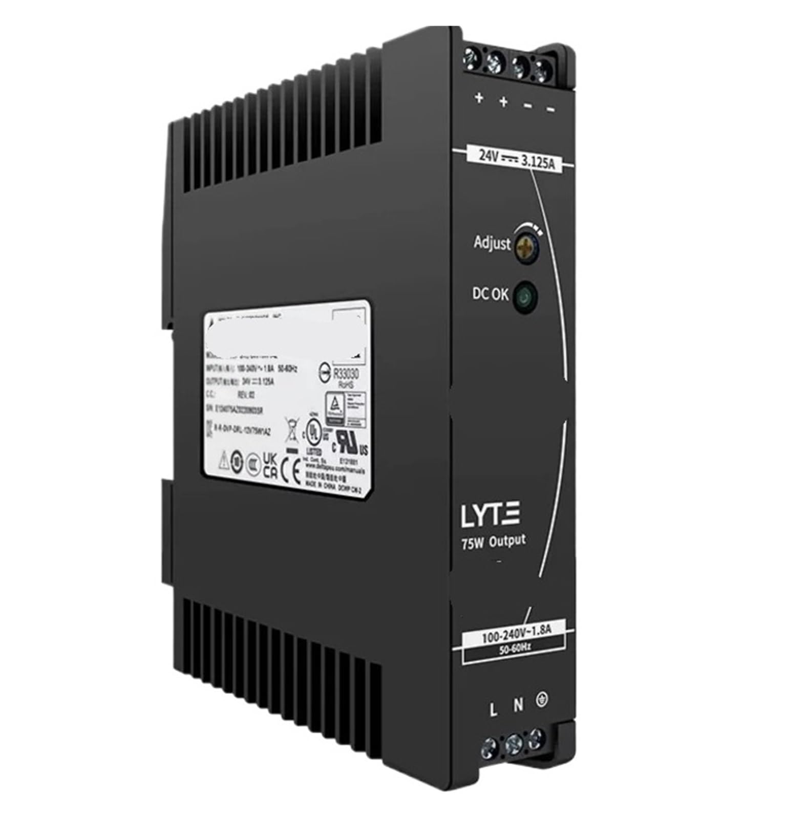 ZVQYSGIW DRL-24V 75W 1AZ Power Supply 24V3.125A 75W Switching Power Supply