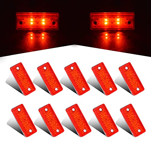 Feux de gabarit latéraux scellés de 7,6 cm à 4 LED : éclairage puissant pour remorque