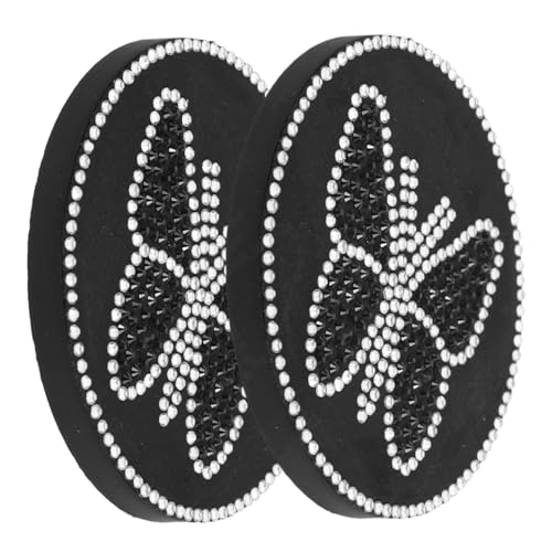 ABOOFAN 2pcs Automotive Universal Car Coasters Tea Coasters Holder Inserts Non-Slip Vehicle Mats