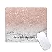 Galdas Gaming Mouse Pad Pink Marble Design Mousepad Non Slip Rubber Mouse Mat Rectangle Quote Inspirational Mouse Pads for Computers Laptop - Love The Life You Live