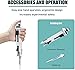 YCLRELIJ Adjustable Single Channel Pipettes, 0.5ml-50ml Continuous Pipettes, 5 Gears Stepper Pipette, Laboratory Micropipette with 5ml Pipette Tips, for Chemical, Industry, Scientific Research
